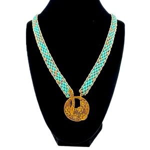 Handmade Snake Beaded Necklace